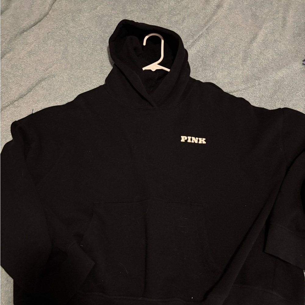 PINK Victoria's Secret Black Hoodie Sweater